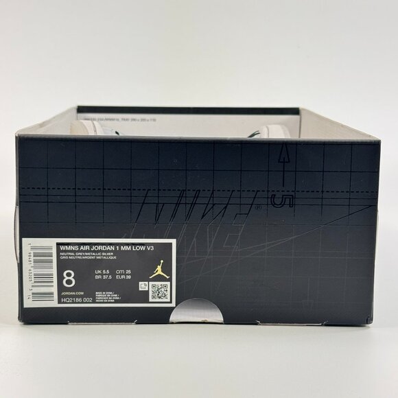 Air Jordan 1 Low Women's Method of Make V3 'Metallic Silver' HQ2186-002 size 8 - Picture 8 of 8